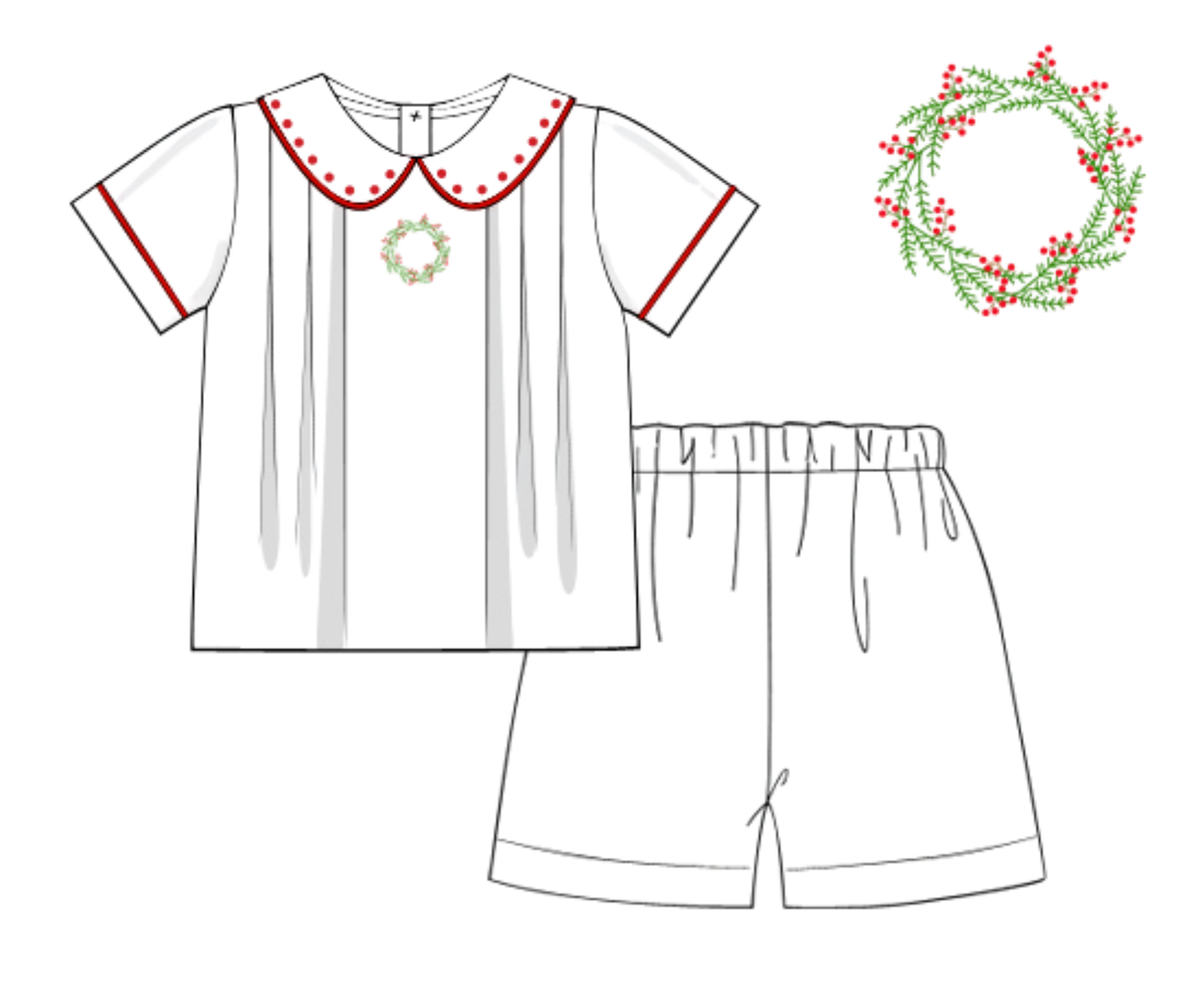 *PREORDER* Holiday Keepsakes Heirloom - Boys Short Set