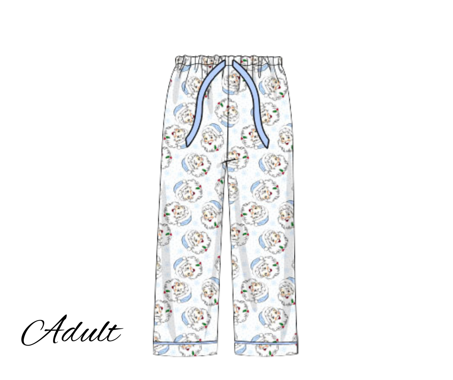*PREORDER* Vintage Pastel Santa Adult Lounge Pants