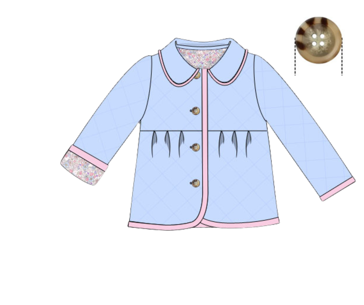 *PREORDER* Chilly Day Classics Girls Quilted Coat