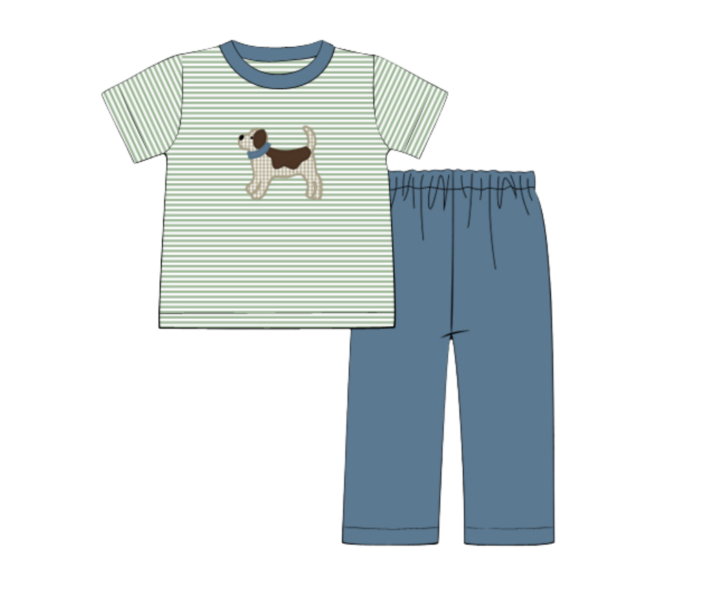 *PREORDER 19* Fall Fetch Boys Pant Set