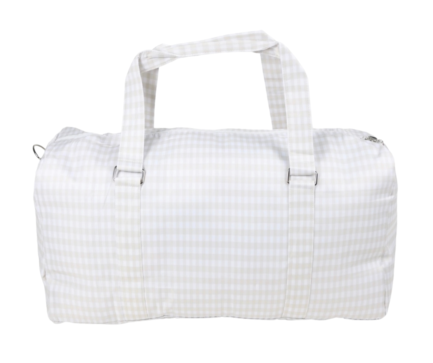 Nylon Duffle - Khaki Gingham