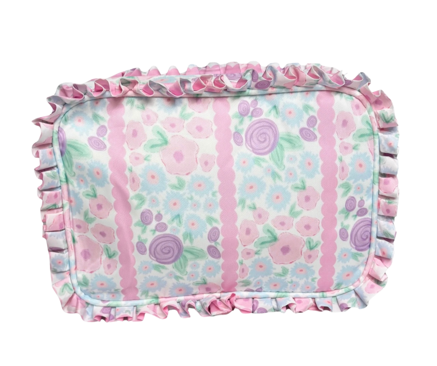 Nylon Everything Bag - Scallop Stripe Floral
