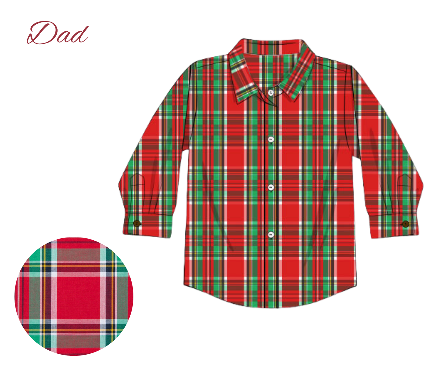 *PREORDER* Yuletide Plaid - Dad Button Down