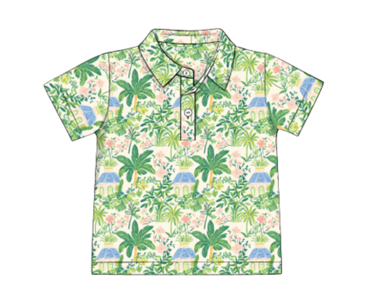 Tiki in Tulum Boys Polo