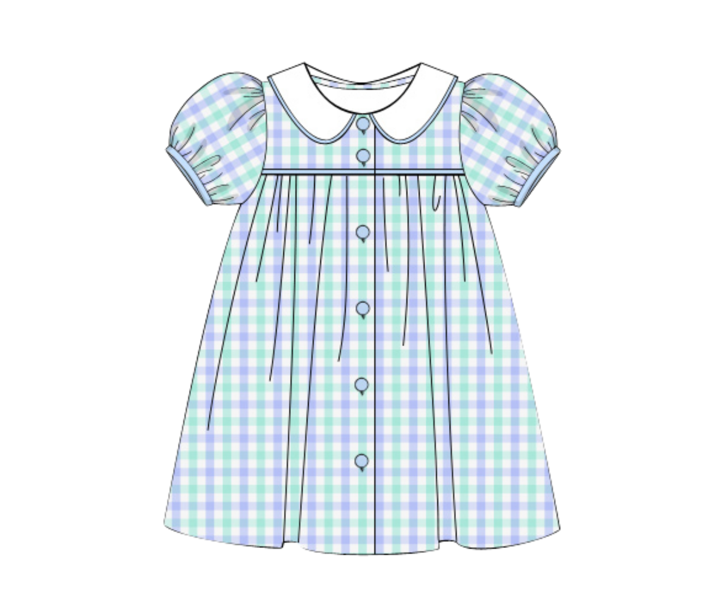 *PREORDER* Spring Plaid Girls Dress