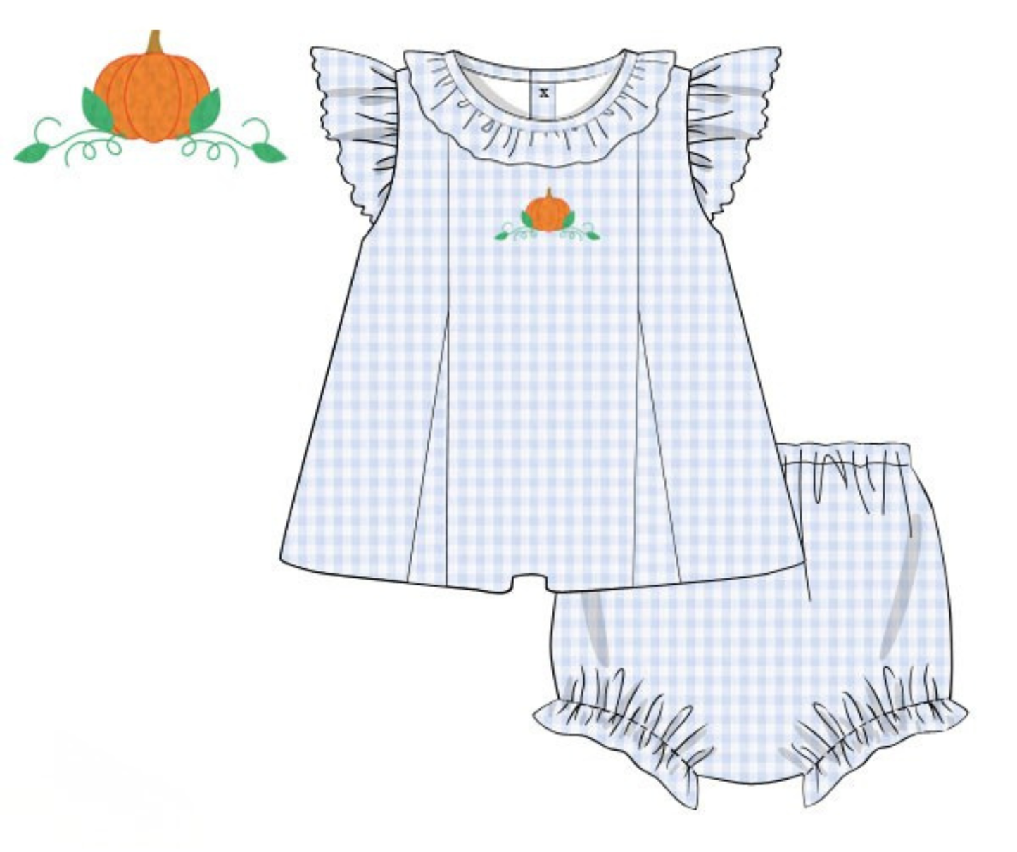 *PREORDER 19* On the Vine Girls Bloomer Set