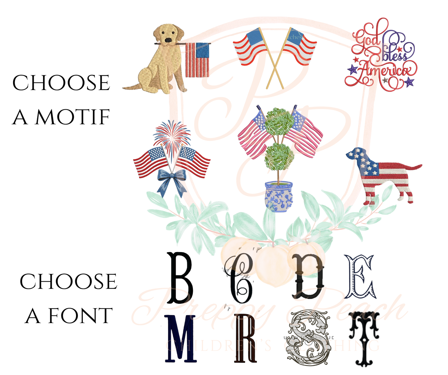 Custom Patriotic Wreath Sash