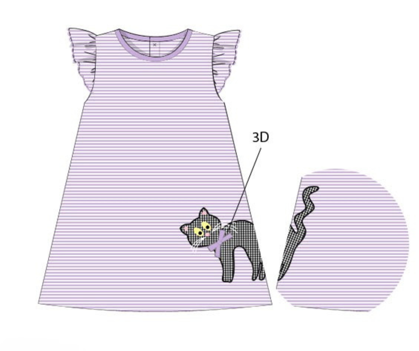 *PREORDER 19* Spooky Cat Girls Dress