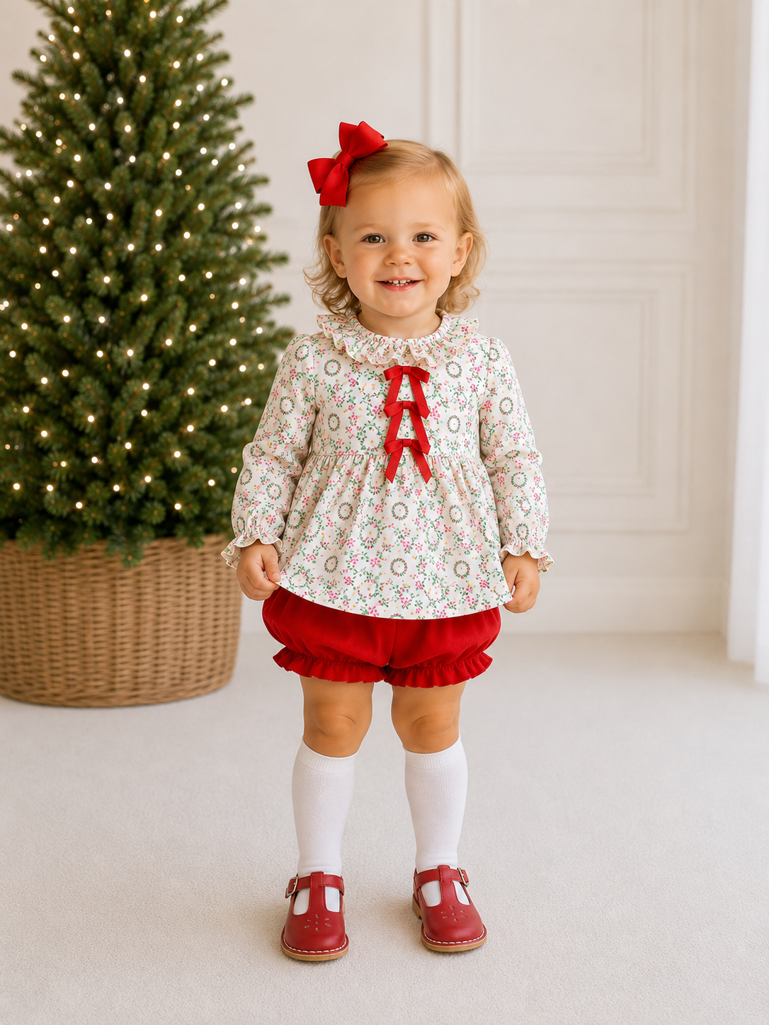 *PREORDER* Wreath & Vines - Girls Bloomer Set