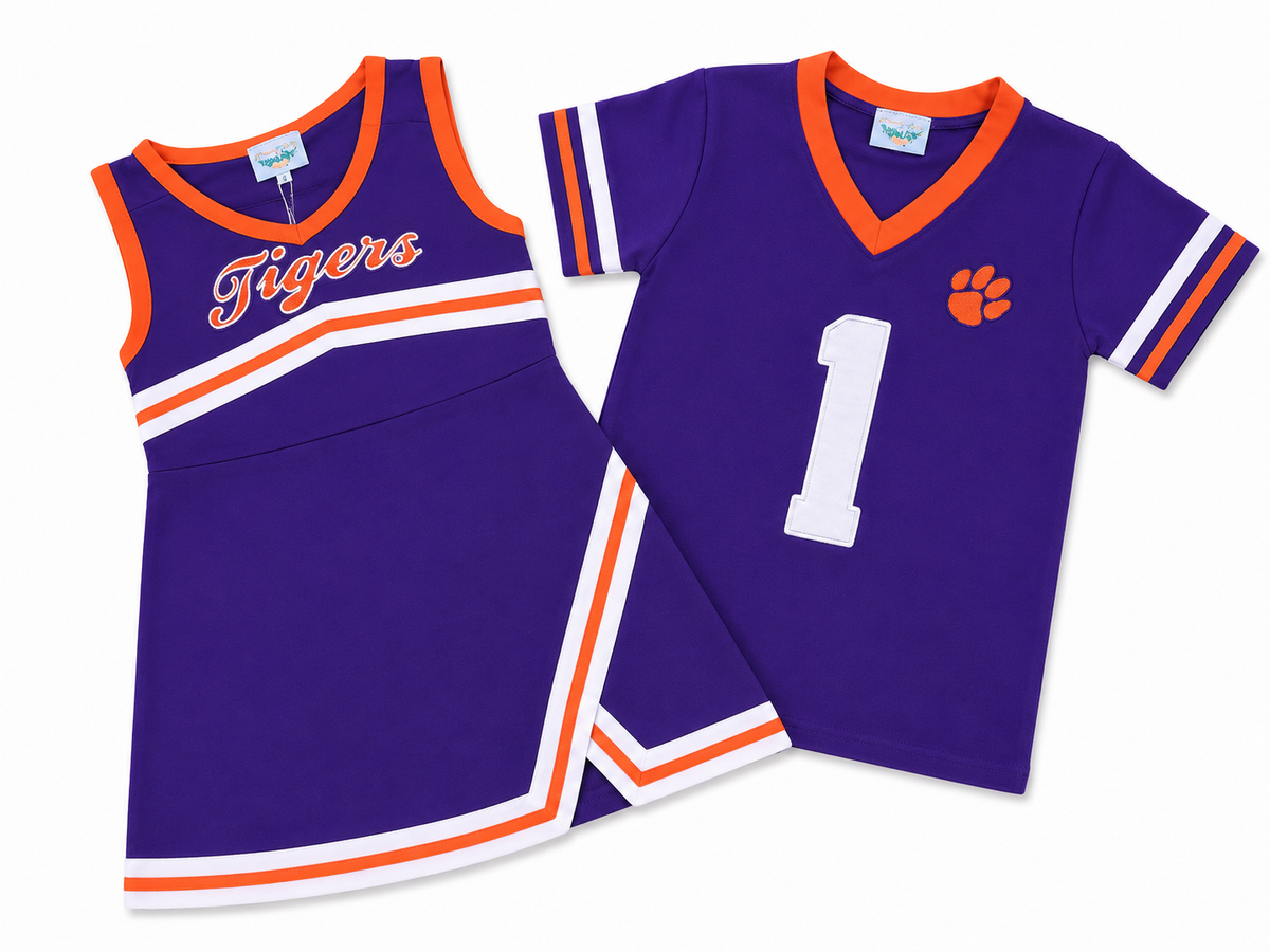 Saturday Sideline Tigers Girls Cheer Dress