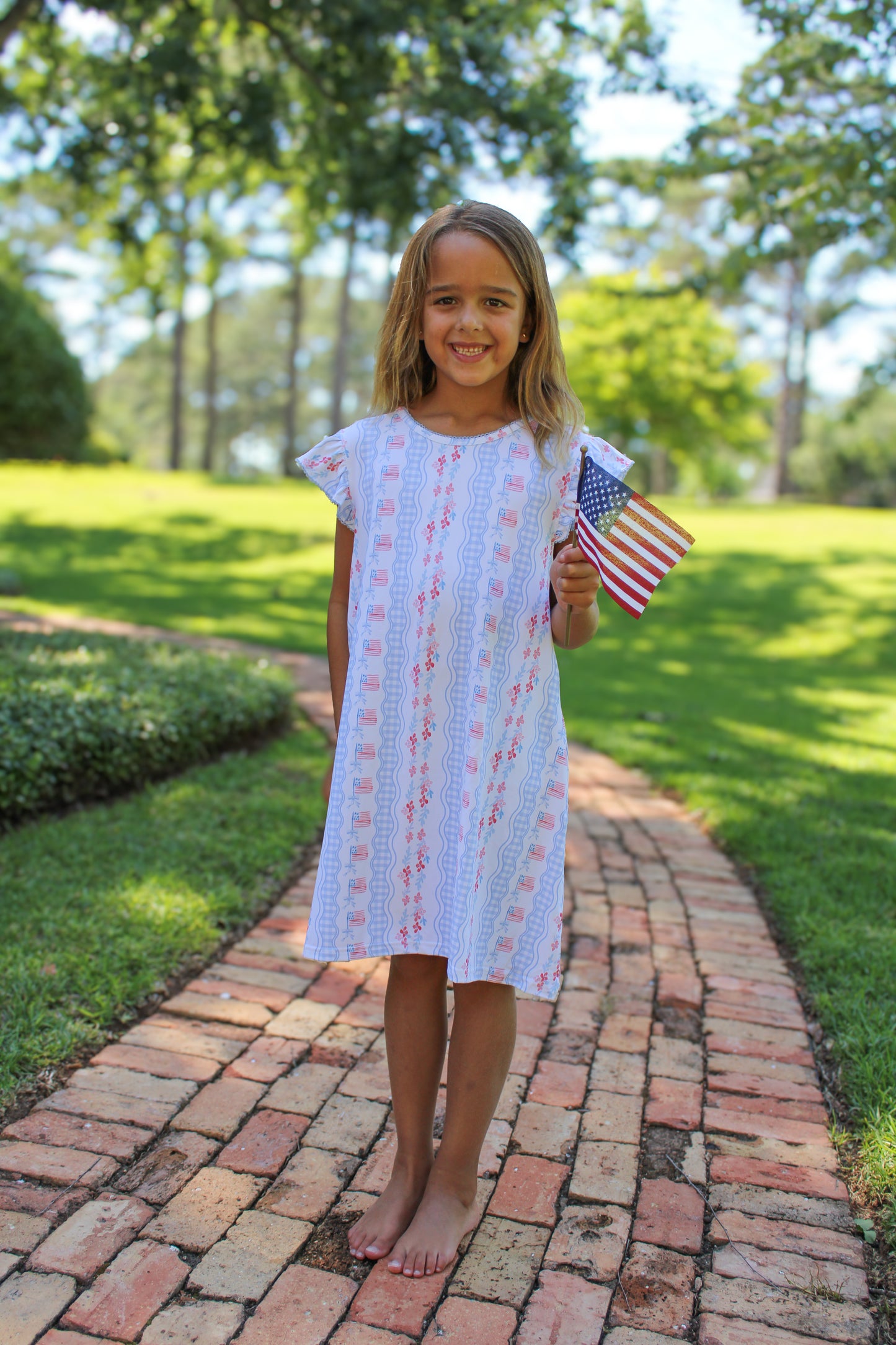 Preppy & Patriotic Girls Dress