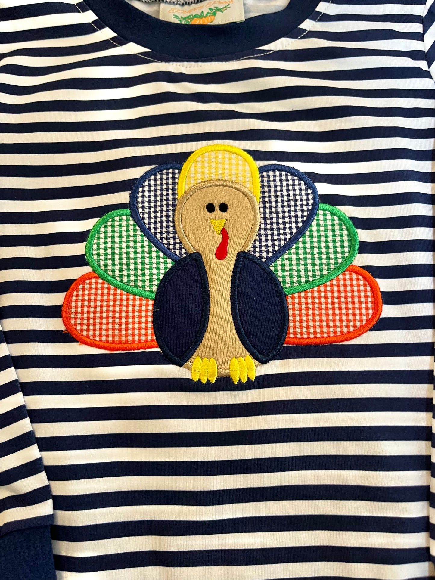 Playful Turkeys Boys Long Romper