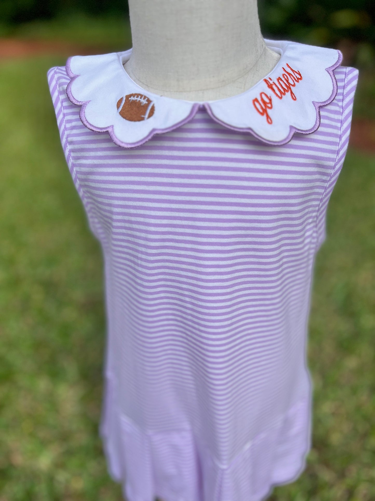 Team Spirit Purple & Orange Dress