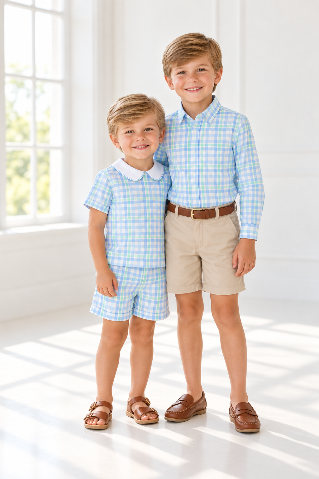 *PREORDER* Spring Plaid Boys Button Down