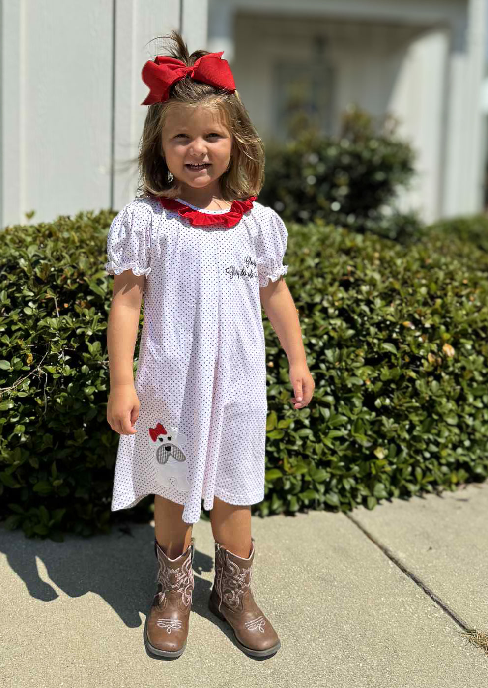 Favorite Mascot Dress-Bulldog