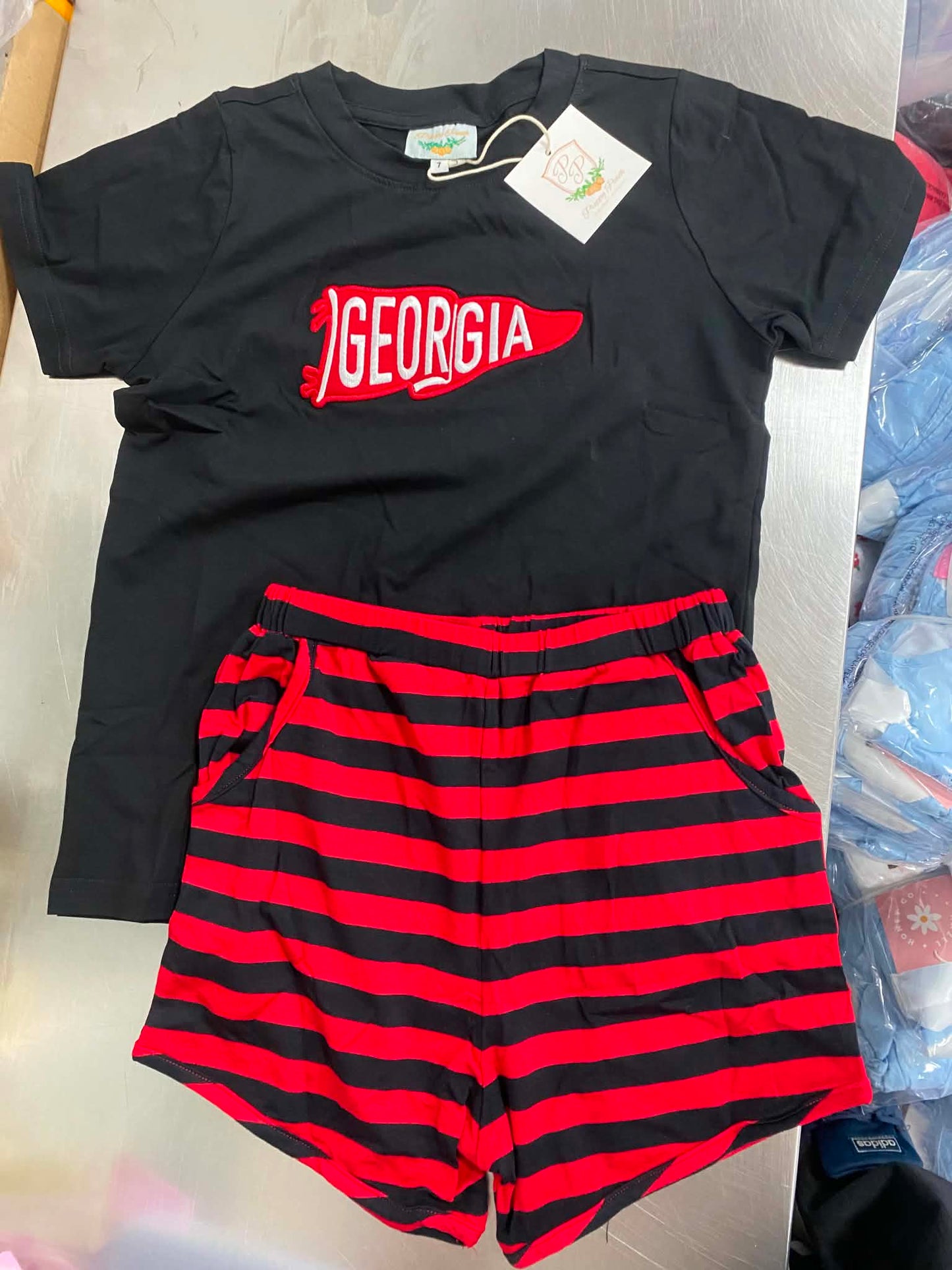 *PREORDER* Georgia Spirit Flag Boy Short Set
