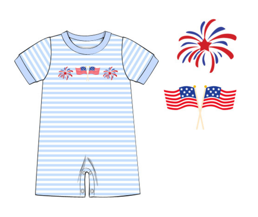 *PREORDER* Little Firecracker Boys Romper
