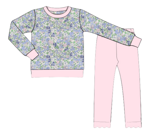 *PREORDER* Up & Away Floral Crewneck Set