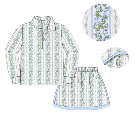*PREORDER* Spring Garden Girls Skort Set