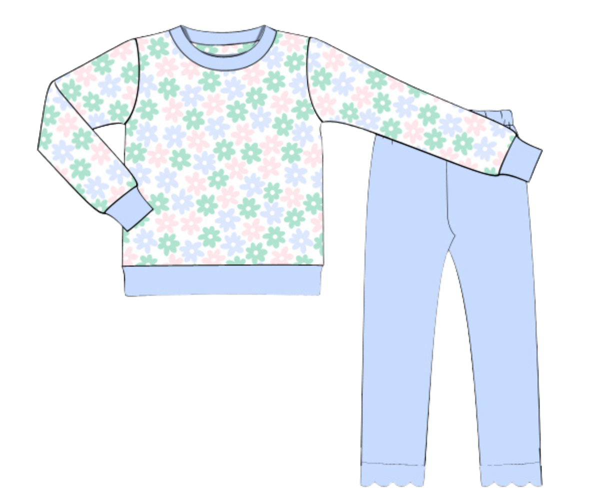 *PREORDER* Frosted Blooms Legging Set