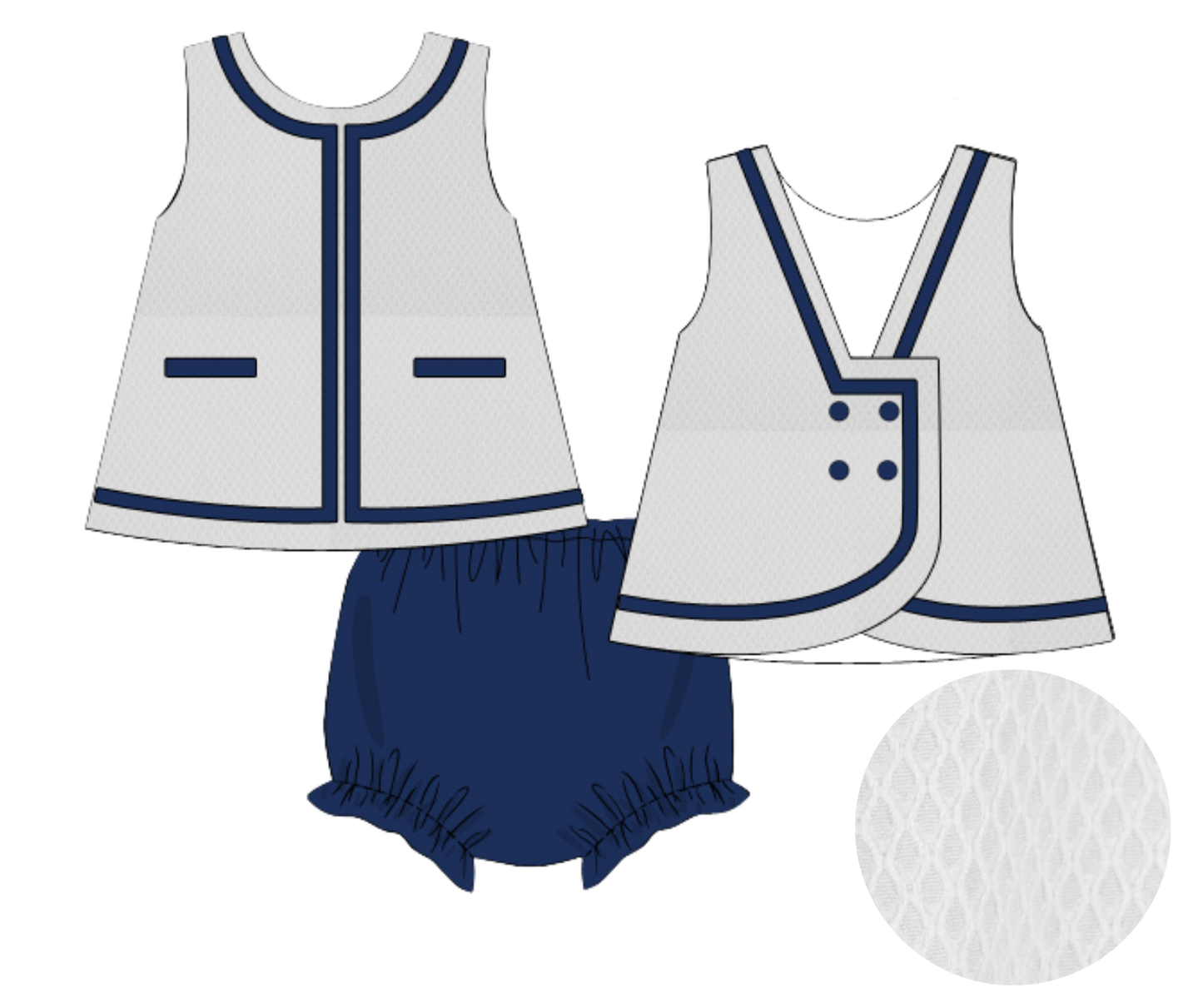 *PREORDER* The Yacht Club Girls Bloomer Set