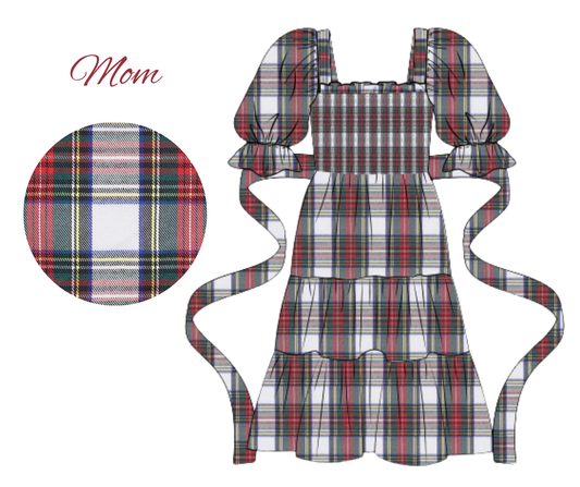 *PREORDER* Classic Christmas Tartan - Mom Dress