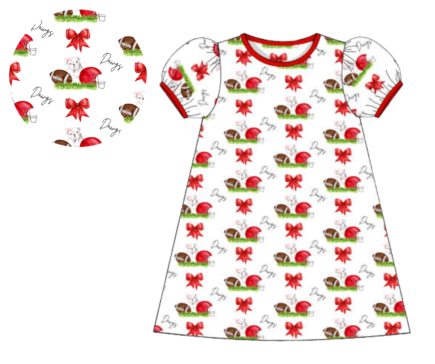 Dawgs on Top Girls Play Dress