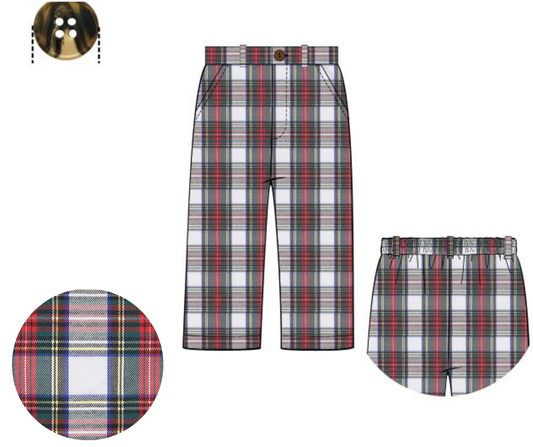 *PREORDER* Classic Christmas Tartan - Boys Pants