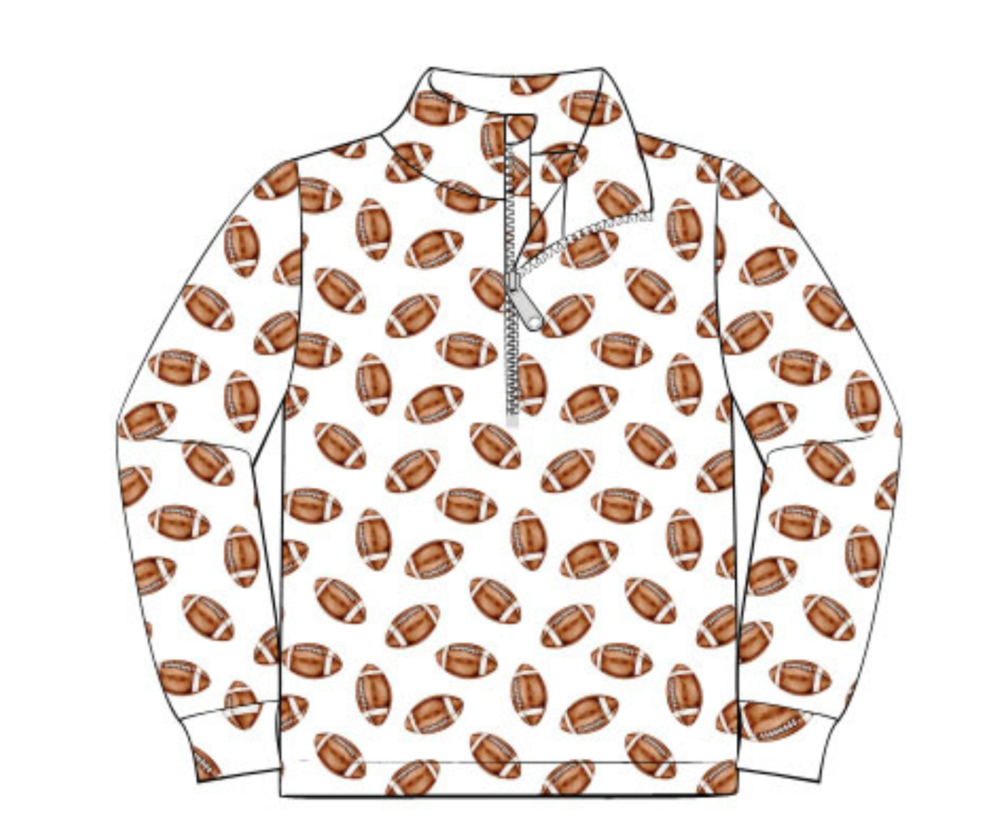 *PREORDER* First in Ten Boys Football Quarter Zip