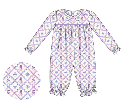 *PREORDER* Snowflakes & Ice Skates Long Bubble