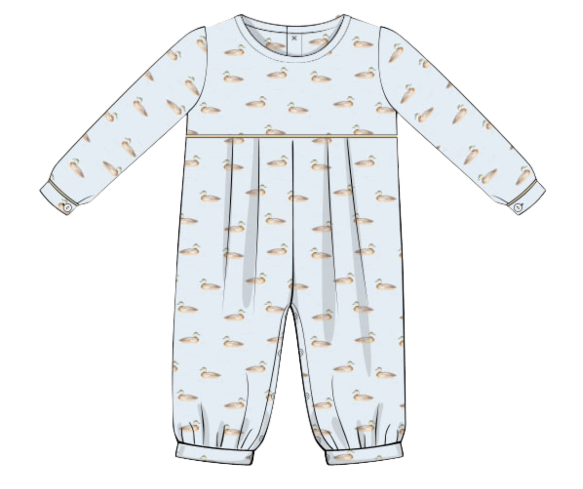 *PREORDER* Little Mallard Boys Long Romper