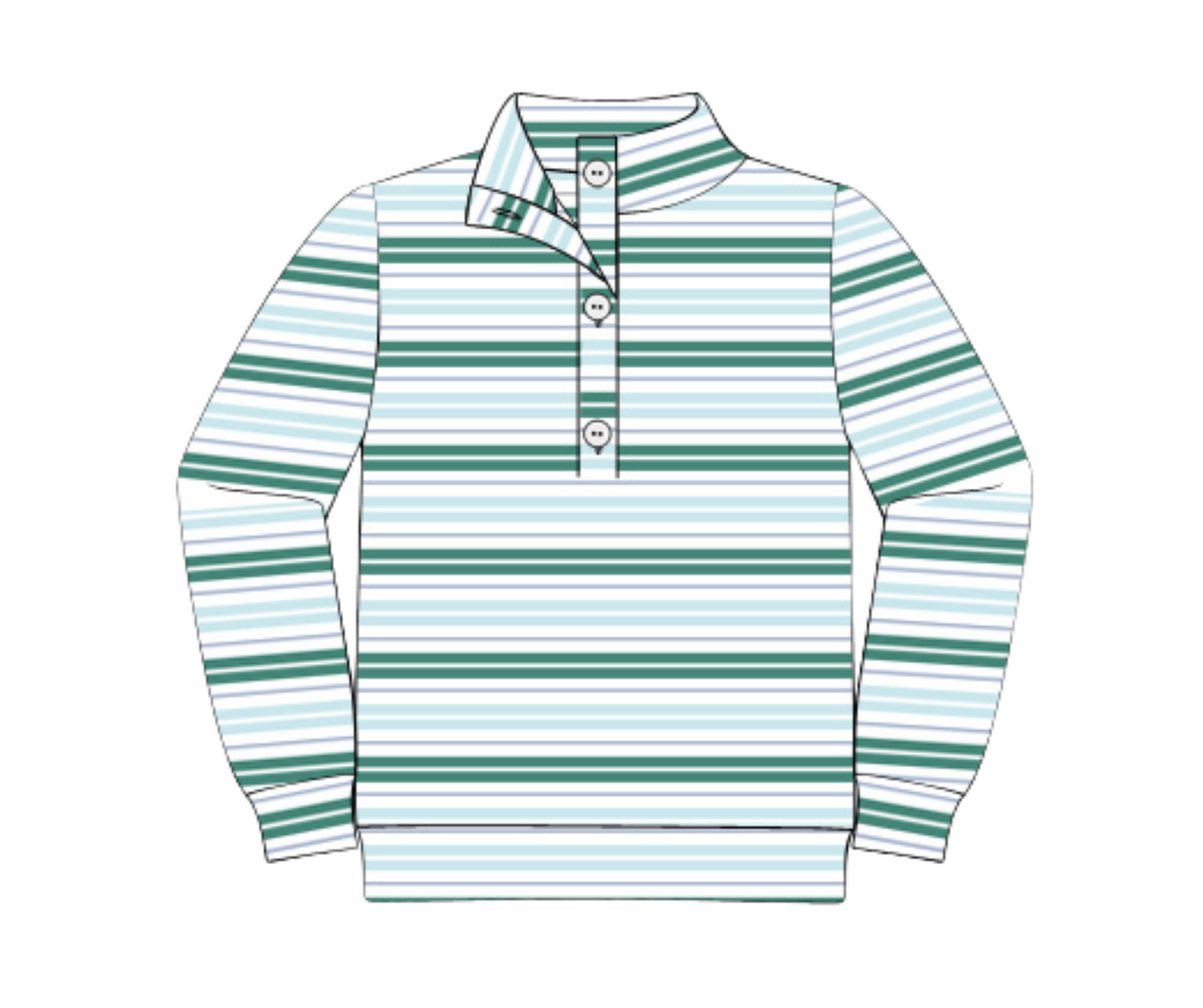 *PREORDER* Winter Whimsy Stripe Boys Pullover