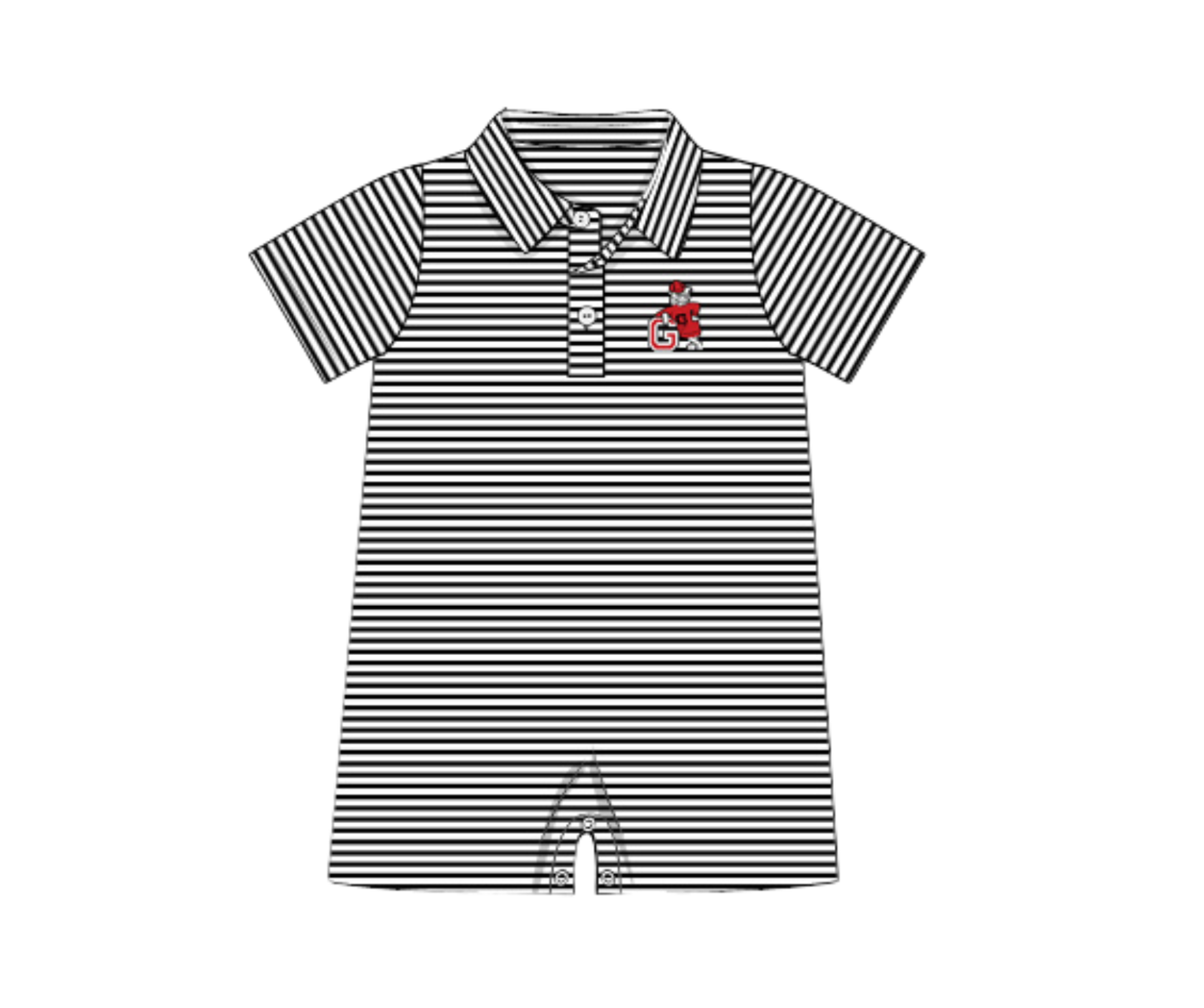 *PREORDER* Classic City Heritage Boy Polo Romper