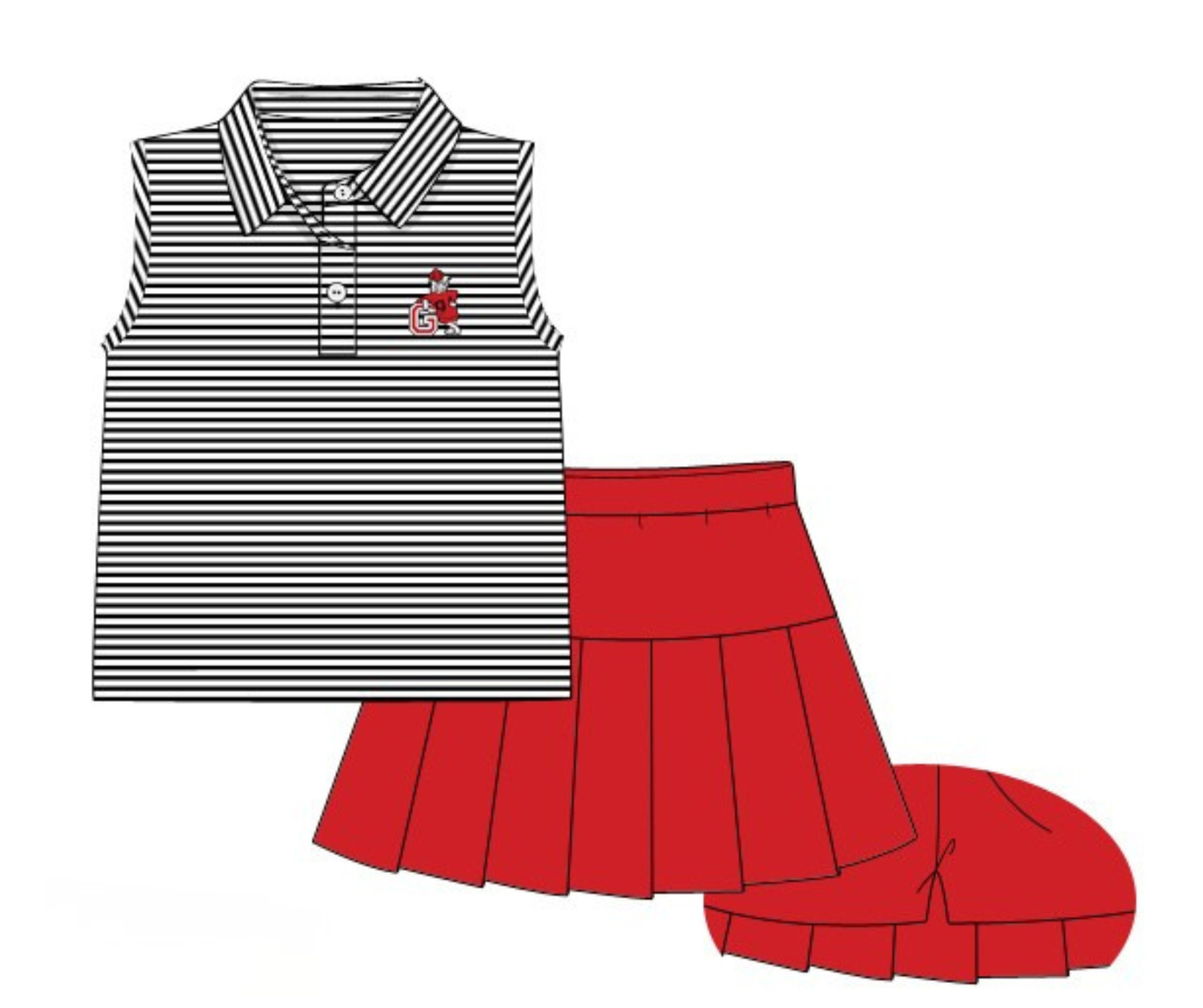 *PREORDER* Classic City Heritage Girl Skort Set