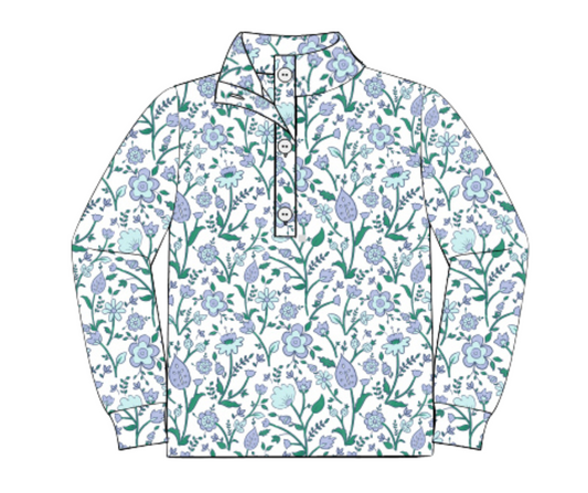 *PREORDER* Winter Whimsy Girls Floral Pullover