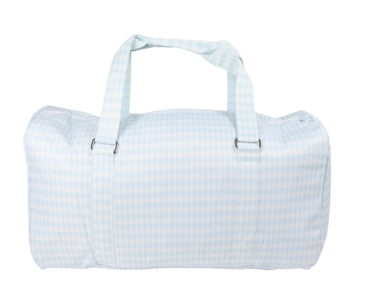 Nylon Duffle - Blue Gingham