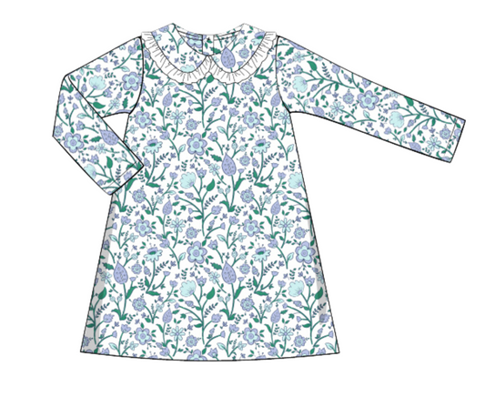 *PREORDER* Winter Whimsy Girls Floral Dress