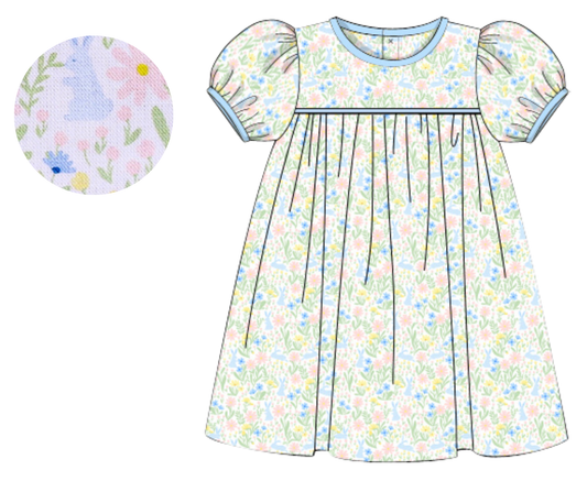 *PREORDER* Bunnies in the Garden Girls Dress