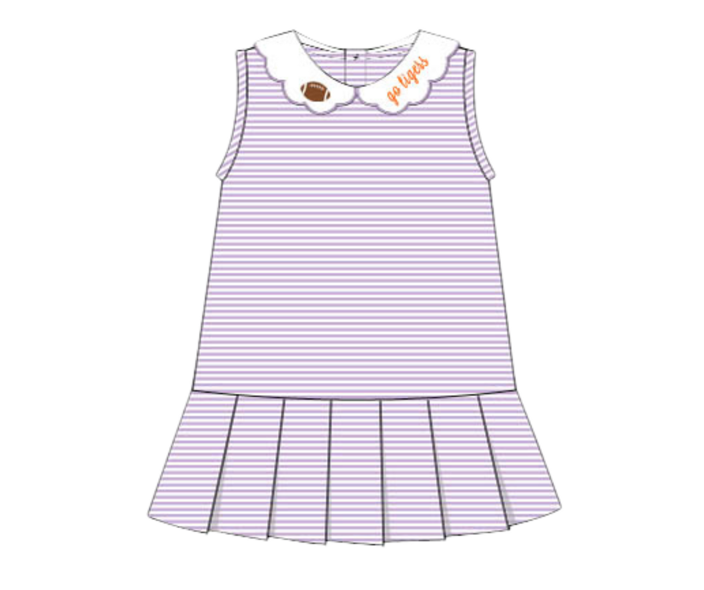 Team Spirit Purple & Orange Dress