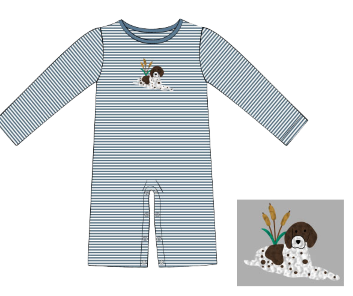 *PREORDER* Bird Dog Days Boys Long Romper