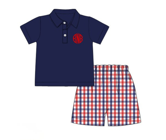 *PREORDER* Land of Liberty Boys Polo Short Set