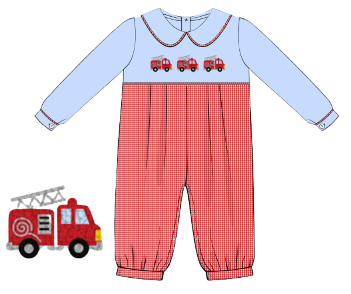 *PREORDER* Sound the Alarm Boys Long Romper