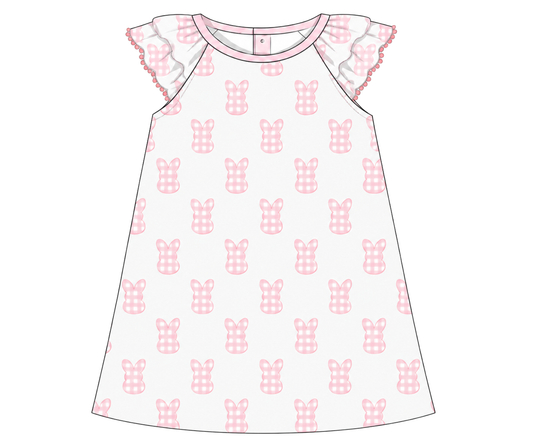 *PREORDER* Gingham Peeps Girls Nightgown
