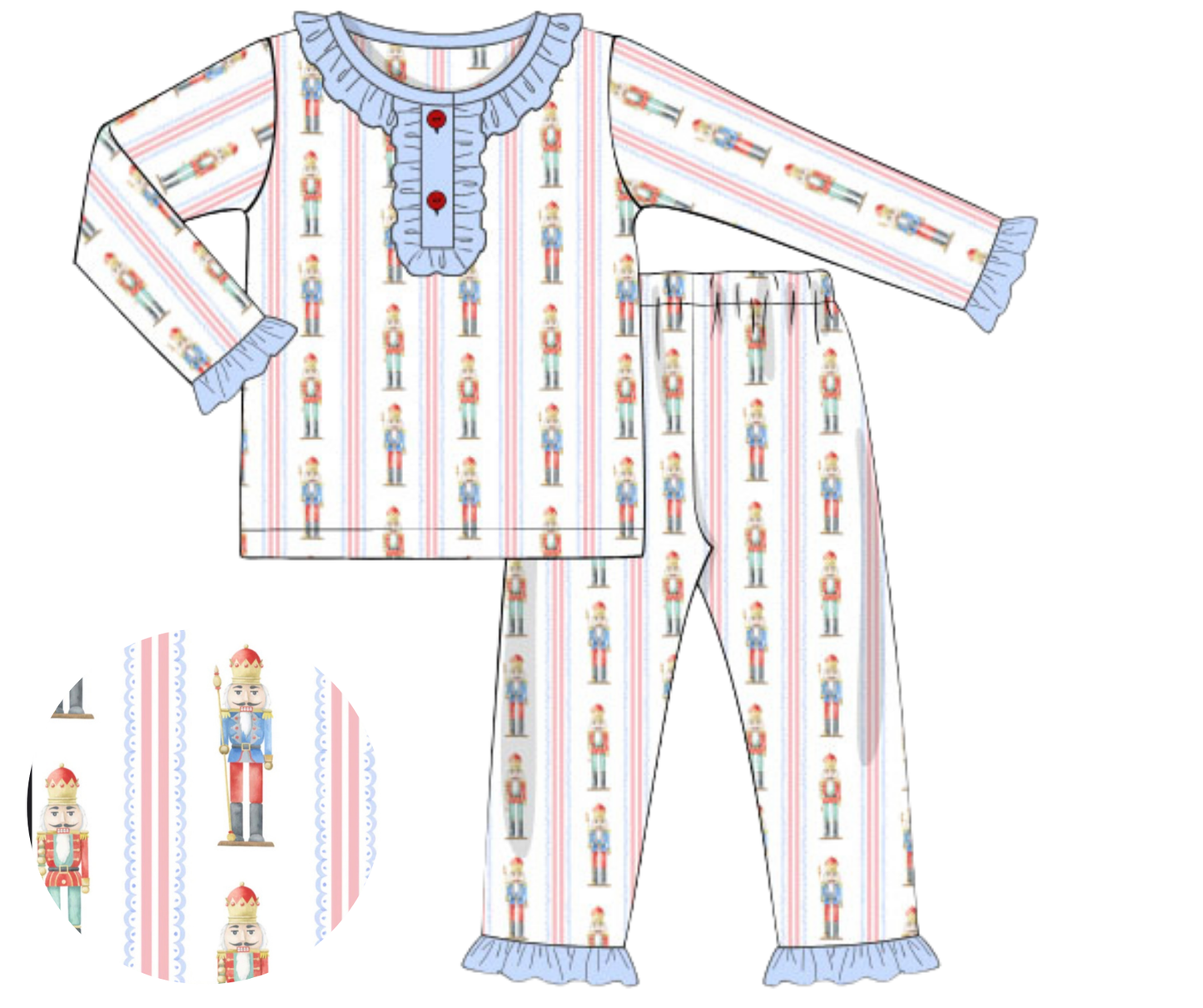 *PREORDER* Nutcracker Nights Loungewear - Girls Set