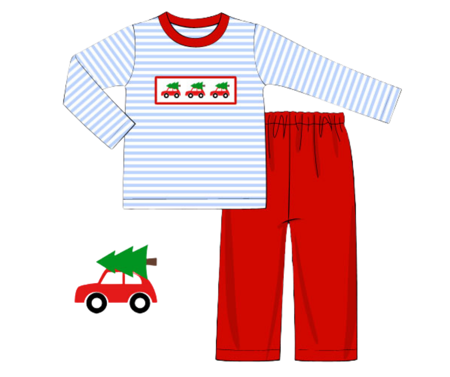 *PREORDER* Christmas Tradition - Boys Pant Set