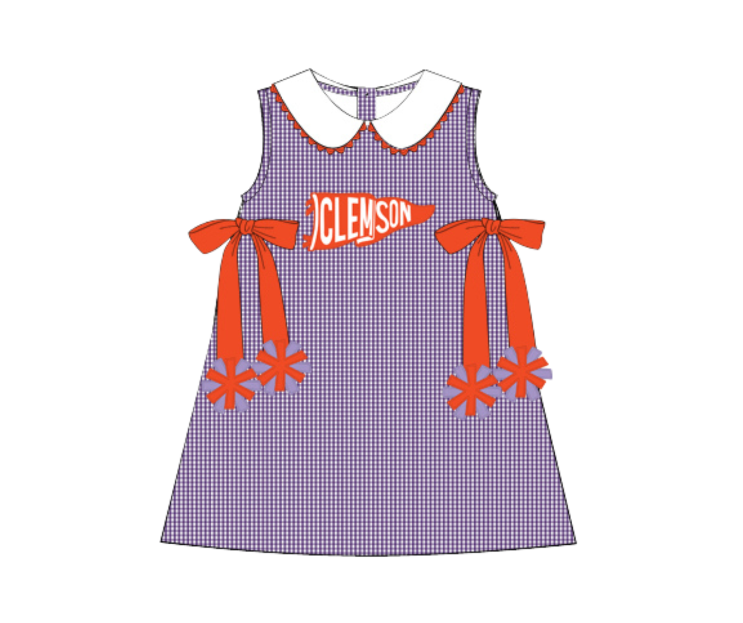 *PREORDER* Clemson Spirit Flag Girls Dress