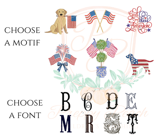 Custom Patriotic Wreath Sash