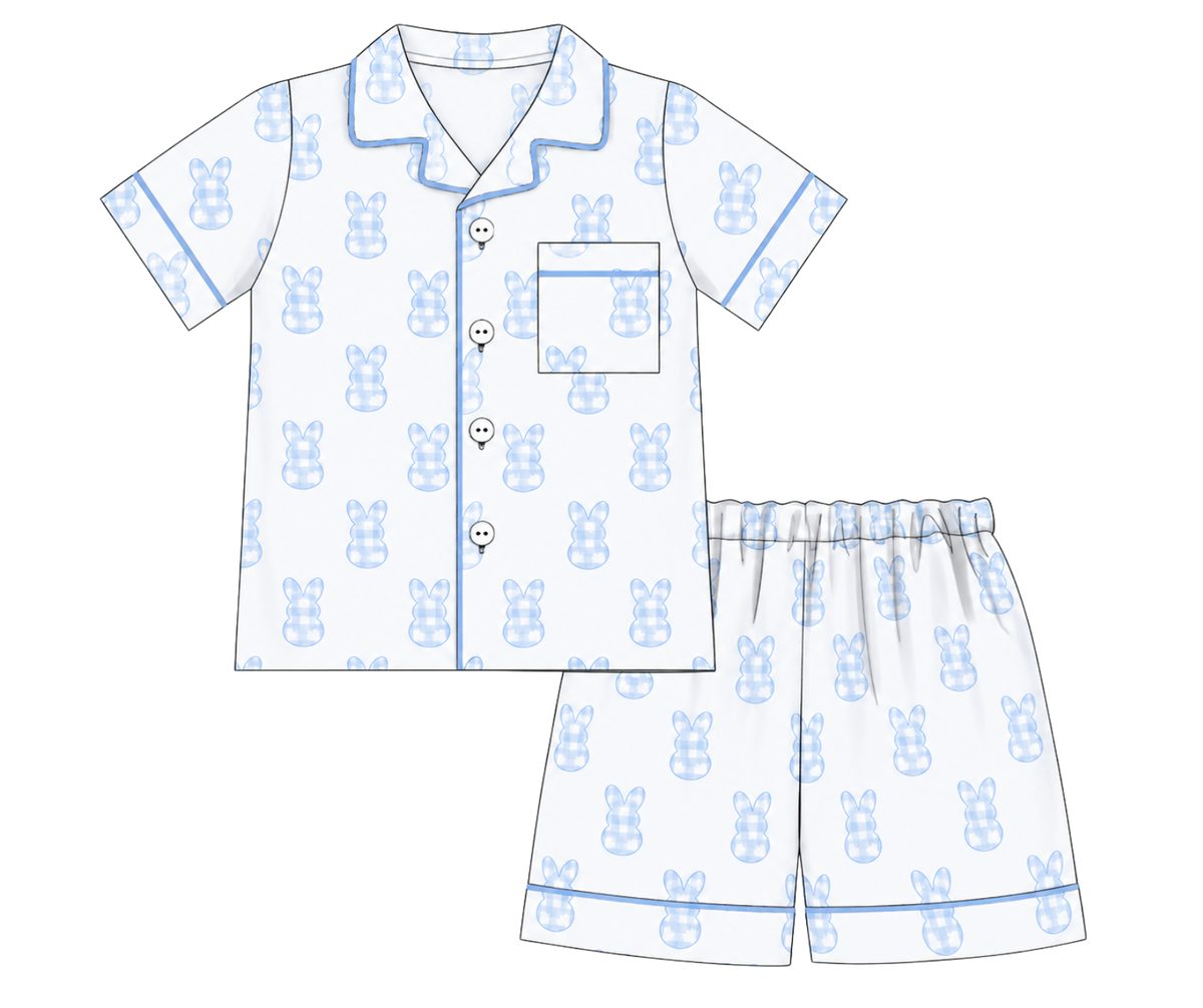 *PREORDER* Gingham Peeps Boys Lounge Set