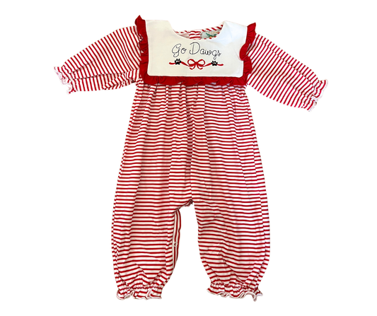 Go Dawgs Girls Embroidered Long Bubble