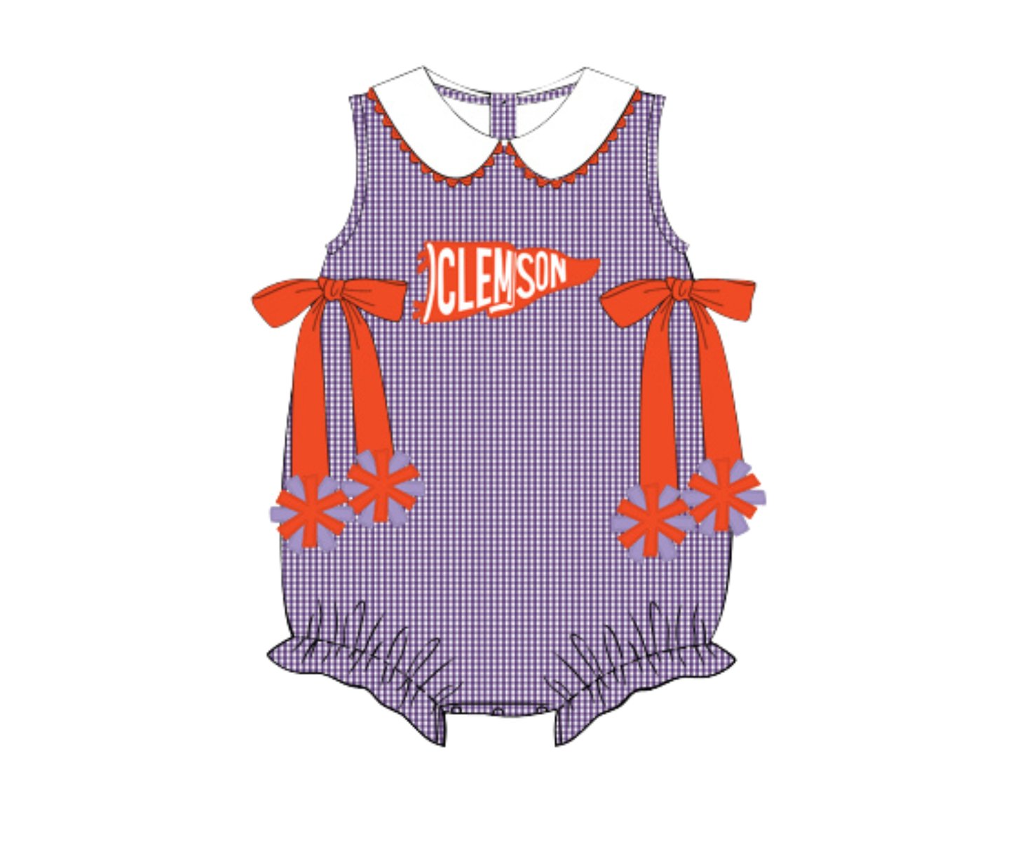 *PREORDER* Clemson Spirit Flag Girls Bubble